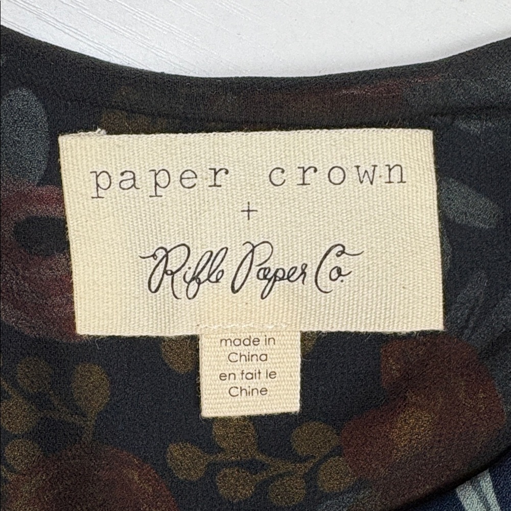 Anthropologie Rifle Paper Co. Efflorescence Floral Swing Mini Dress XXS - Picture 7 of 9